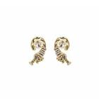 Tiger Drop Earring E4904 - 1 Pair - Gold - One Size
