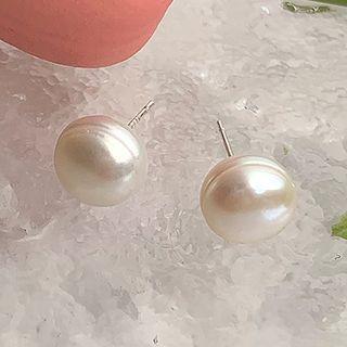 Freshwater Pearl Earring 1 Pair - White - One Size