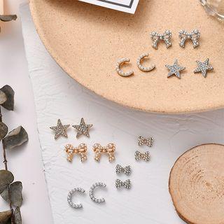 Rhinestone Stud Earring (various Designs)