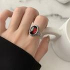 Faux Gemstone Sterling Silver Ring J2442 - Silver - One Size