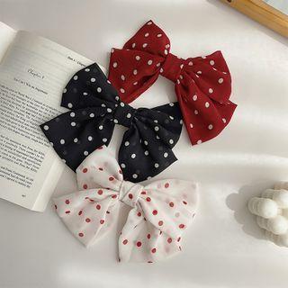 Dotted Ribbon Barrette