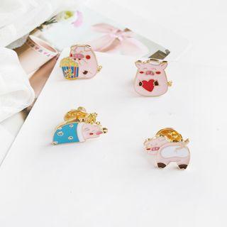 Alloy Pig Brooch
