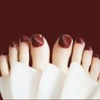 Plain Faux Nail Tips J10 - Wine Red - One Size