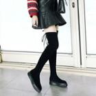 Foldable Over-the-knee Platform Boots