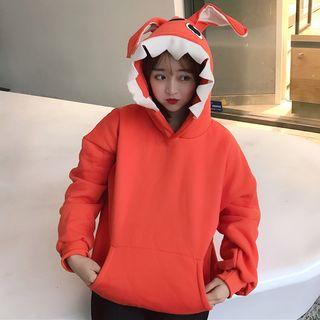 Rabbit Ear Printed Hoodie