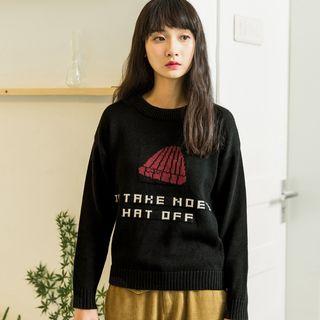 Print Crewneck Sweater