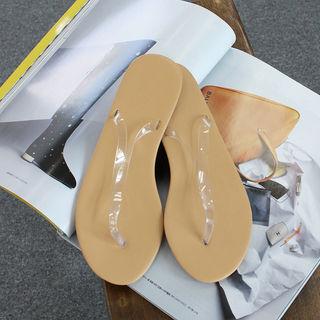 Transparent-strap Flip-flops