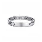 Simple Elegant Geometric 316l Stainless Steel Bracelet For Men Silver - One Size