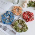 Plaid Ruffle Hair Tie