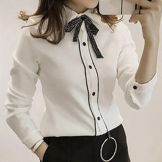 Bow Embroidered Shirt