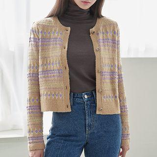 Glittered Patterned Cardigan