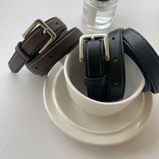 Buckled Sheepskin Belt