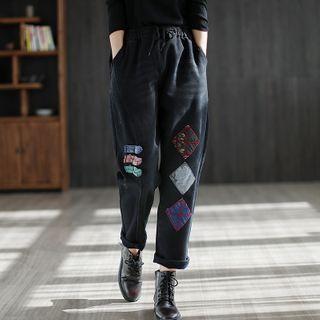 Patterned Harem Jeans