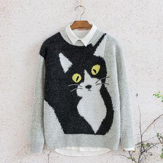 Cat Knit Sweater