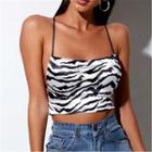 Open-back Tie-strap Cropped Camisole Top