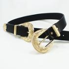 Embossed Buckled Belt