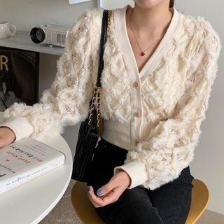 Fluffy Lace Cardigan