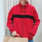 Chinese Character Half-zip Pullover