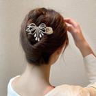 Flower / Bow Faux Pearl Hair Clip