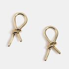 Alloy Knot Earring 1 Pair - As Shown In Figure - One Size