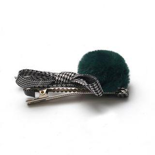 Fluffy Bow Hair Clip