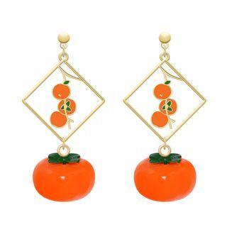 Tangerine Drop Earring / Clip-on Earring