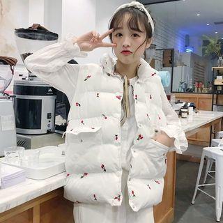 Cherry Embroidered Vest
