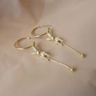 Alloy Rabbit Dangle Earring 1 Pair - Gold - One Size
