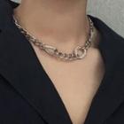 Rhinestone Chain Necklace As Shown In Figure - One Size