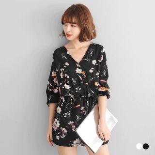 Floral Wrap Romper