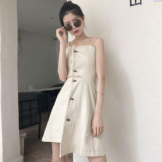 Asymmetric Strappy A-line Dress