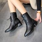 Low-heel Pointed Short Boots