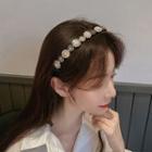 Rhinestone Alloy Flower Headband 1 Pc - Rhinestone Alloy Flower Headband - One Size