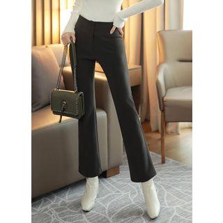 Brush Fleece-lined Boot-cut Dress Pants