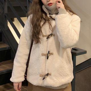 Fleece Toggle Coat Almond - One Size