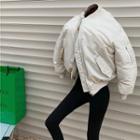 Loose-fit Padded Bomber Jacket