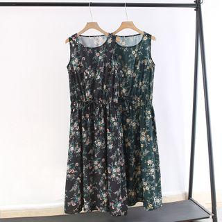 Floral Chiffon Vest Dress
