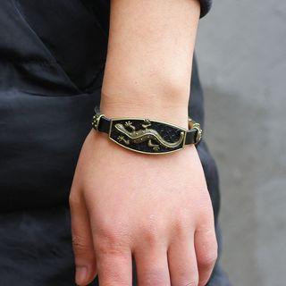 Gecko Genuine Leather Bracelet