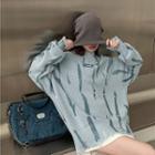Distressed Long-sleeve Sweater