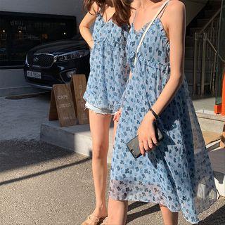 Spaghetti Strap Midi Floral Dress / Floral Camisole
