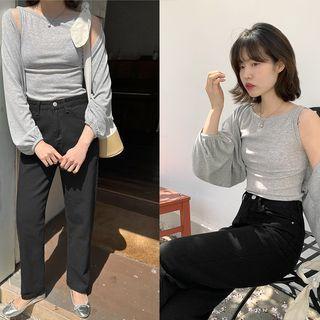 Bishop-sleeve Bolero & Cami Set