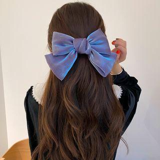 Shimmer Bow-accent Barrette