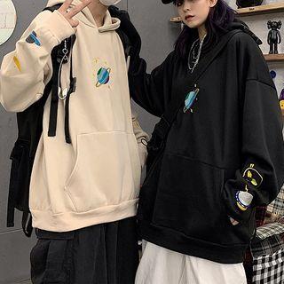 Planet Embroidered Hoodie
