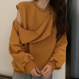Asymmetric Cold-shoulder Pullover