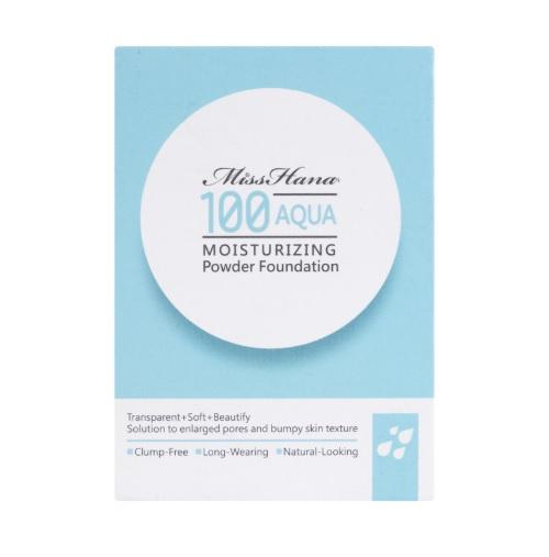 Miss Hana - 100 Aqua Moisturizing Powder Foundation 12g