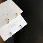 Twisted Hoop Sterling Silver Earring