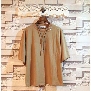 Short-sleeve Hoop Detail T-shirt