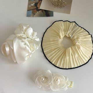 Flower Accent Hair Clip / Scrunchie