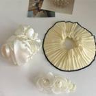Flower Accent Hair Clip / Scrunchie
