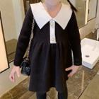 Family Matching Long-sleeve A-line Knit Dress